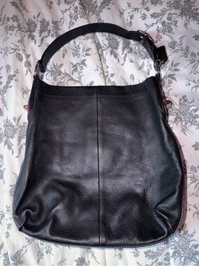 Coach Penelope Hobo Bag Black Cowhide Leather